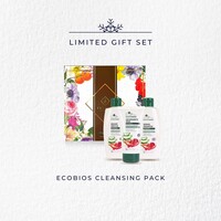 【Frenshi Gift Box】- Ecobios Organic Trio ( Shampoo 300ML + Shower Gel 300ML + Face Cleanser 150ML )